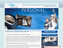 Tablet Screenshot of personal-hyperbaric-chambers.com
